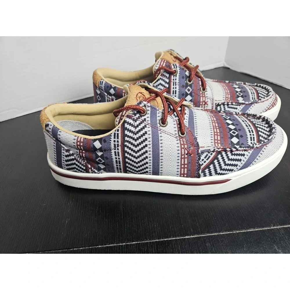 NEW Twisted X Hooey Loper MHYC025 Men Multicolor Lace Up Casual Shoes Size 9.5 M